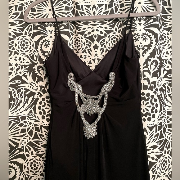 Black Jewel Evening Gown- RUNS SMALL - Picture 1 of 8